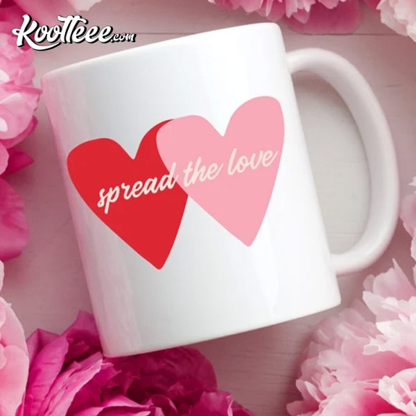 Spread The Love Mug, Valentines Day Mug, Couples Mug