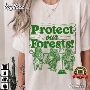 Star Wars Ewoks Protect Our Forests Camp Graphic T Shirt 1