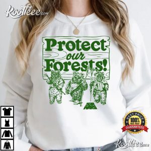 Star Wars Ewoks Protect Our Forests Camp Graphic T Shirt 3