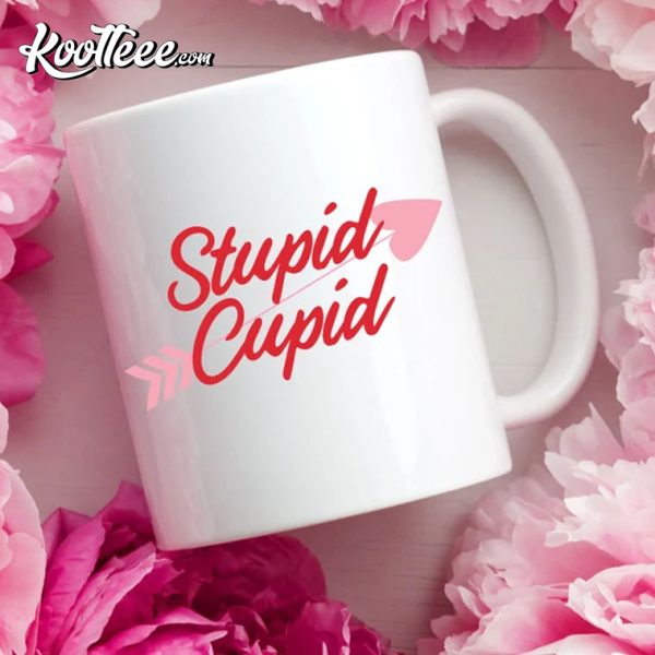 Stupid Cupid Mug, Coffee Is My Valentine, Valentines Day Mug