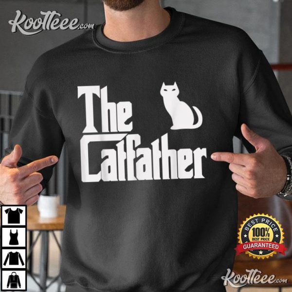 The Catfather Funny Gift For Fathers Day T-shirt