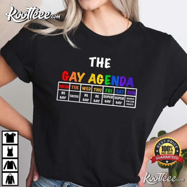 The Gay Agenda LGBTQ Pride T-Shirt