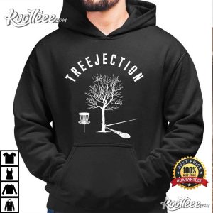 Treejection Disc Golf Funny Sports Tree Disc Golf Player T Shirt 2
