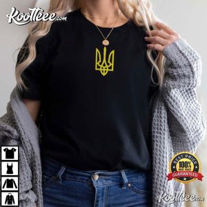 Ukrainian Flag Ukraine Support Herb T shirt 1