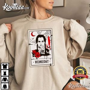 Wednesday Addams Horror Tarot T-Shirt Wednesday Addams Horror Tarot T Shirt 3