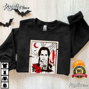 Wednesday Addams Horror Tarot T-Shirt Wednesday Addams Horror Tarot T Shirt 4