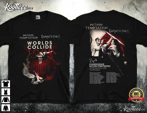 Within Temptation Evanescence Tour 2022 UK T-Shirt