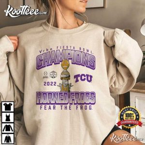 2022 TCU Horned Frog Football Champions Fiesta Bowl T-Shirt 2022 TCU Horned Frog Football Champions Fiesta Bowl T Sh 3
