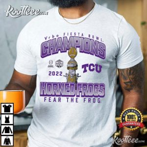 2022 TCU Horned Frog Football Champions Fiesta Bowl T-Shirt 2022 TCU Horned Frog Football Champions Fiesta Bowl T Sh