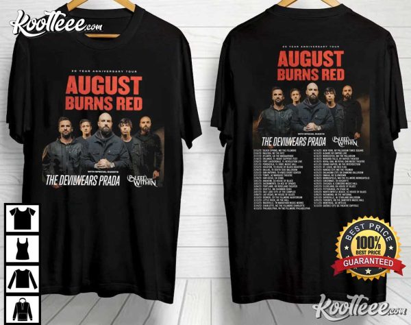 August Burns Red 2023 Anniversary Gift For Tour Lover T-Shirt