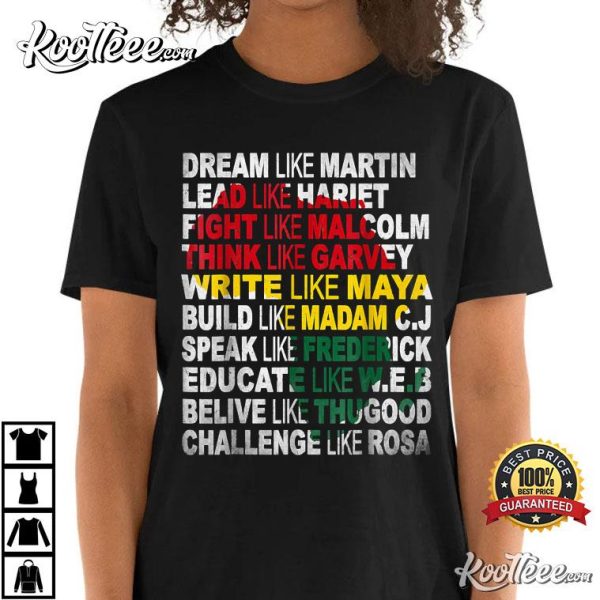 Black Power History Month African American Pride Gift T-Shirt