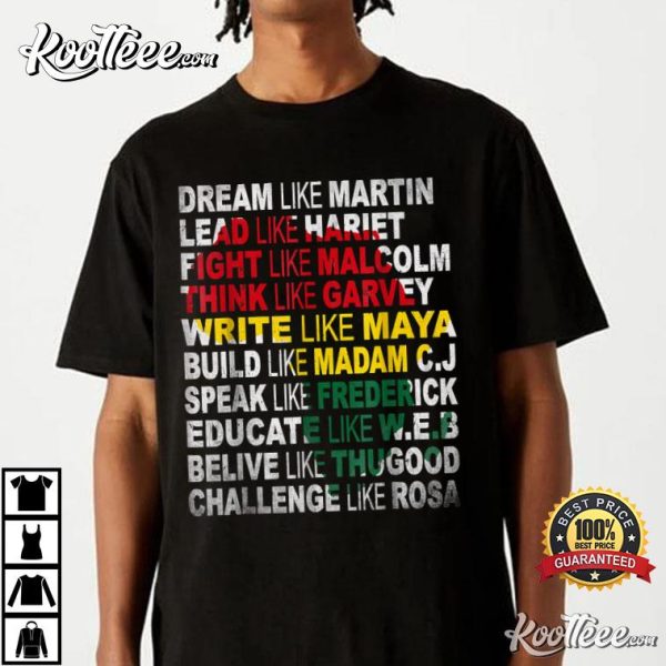 Black Power History Month African American Pride Gift T-Shirt