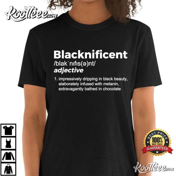 Blacknificent Black History Month African Roots Afro T-Shirt