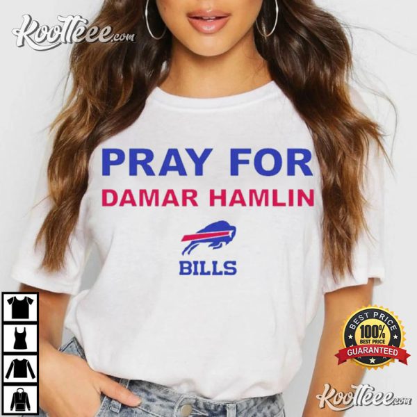 Damar Hamlin Vintage Buffalo Bills 90s T-Shirt