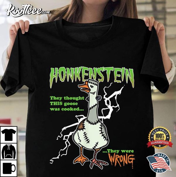 Honkenstein Funny Halloween Goose Meme Honkus Ponkus Parody T-Shirt