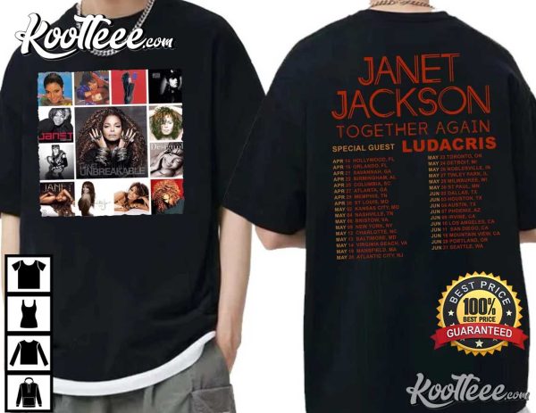 Janet Jackson Together Again Tour 2023 T-Shirt #2