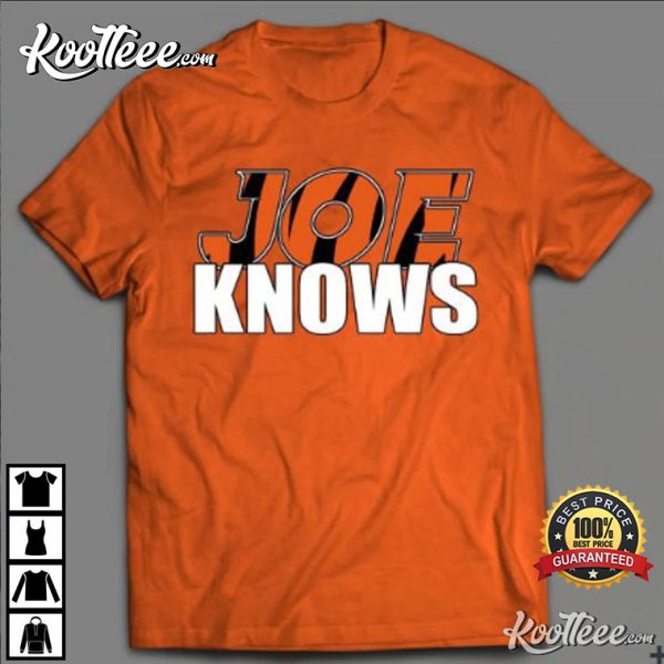 Joe Knows Cincinnati Bengals Football NFL T-Shirt