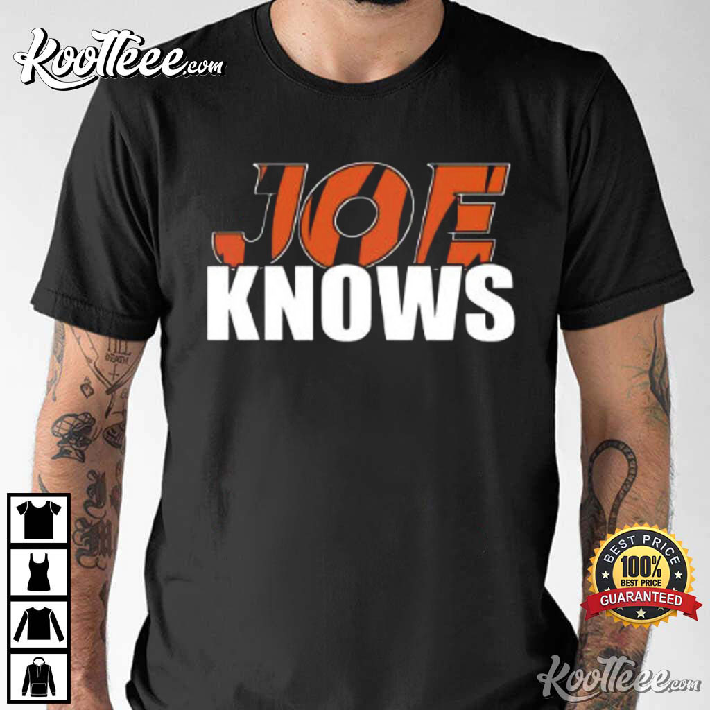 Joe Knows Cincinnati Bengals Football NFL T-Shirt