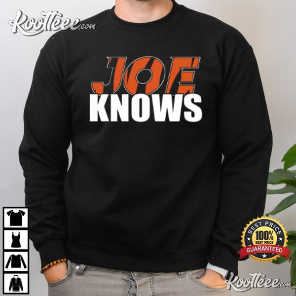 Joe Knows Cincinnati Bengals Football NFL T-Shirt