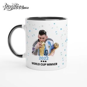 Lionel Messi Argentina Campeon World Cup Winner Mug 2
