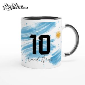 Lionel Messi Argentina Campeon World Cup Winner Mug 3