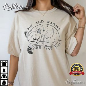Midnights Karma Cat Me And Karma Vibe Like That T-Shirt Midnights Karma Cat Me And Karma Vibe Like That T Shirt 1