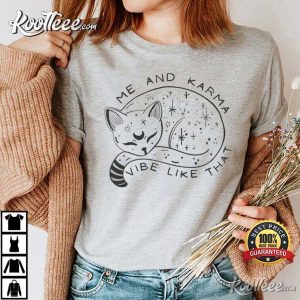 Midnights Karma Cat Me And Karma Vibe Like That T-Shirt