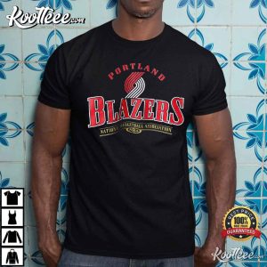 NBA Portland Trail Blazers Logo Basketball T Shirt 1