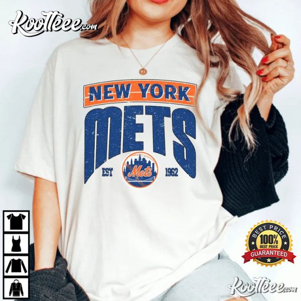 New York Mets EST 1962 Logo MLB Baseball T-Shirt