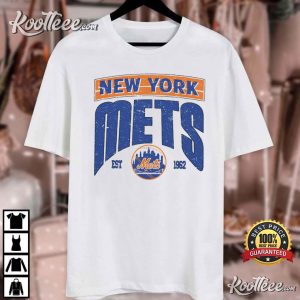 New York Mets EST 1962 Logo MLB Baseball T-Shirt New York Mets EST 1962 Logo MLB Baseball T Shirt 3
