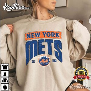 New York Mets EST 1962 Logo MLB Baseball T-Shirt New York Mets EST 1962 Logo MLB Baseball T Shirt 4