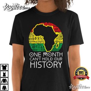 One Month Cant Hold Our History Pan African Black History T Shirt 4