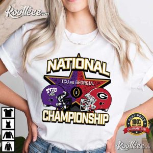 TCU Horned Frogs VS Georgia Bulldogs Essential NCAA T-Shirt TCU Horned Frogs VS Georgia Bulldogs Essential NCAA T Shirt 1 1