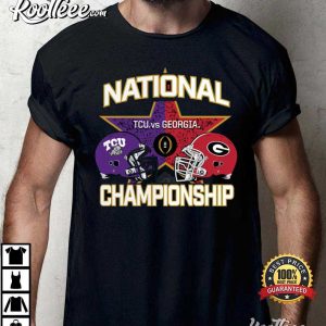 TCU Horned Frogs VS Georgia Bulldogs Essential NCAA T Shirt 1