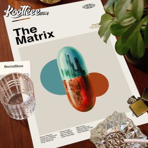 The Matrix Retro Modern Art Poster The Matrix Retro Modern Art Poster