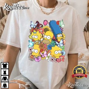 The Simpsons Group Poster T-Shirt The Simpsons Group Poster T Shirt 1
