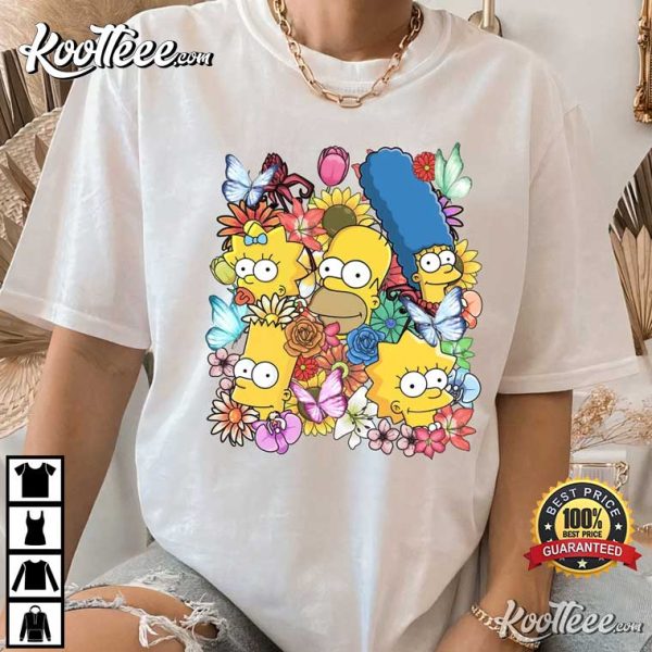 The Simpsons Group Poster T-Shirt