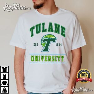 Tulane University Tulane Green Wave Football T Shirt 1