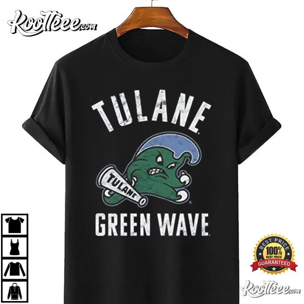 Vintage NCAA Tulane Green Wave Logo Football 2023 T-Shirt